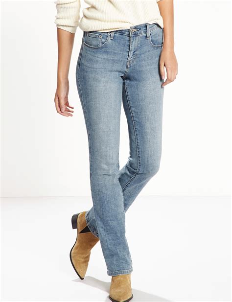 levi 505 straight leg women's|More.